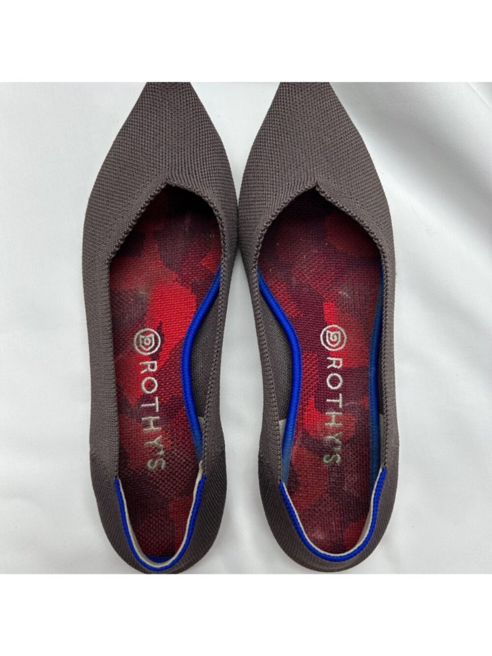 ROTHY'S The Point Ballet Flats In Retired Mink Color Women's 10 - Picture 11 of 12